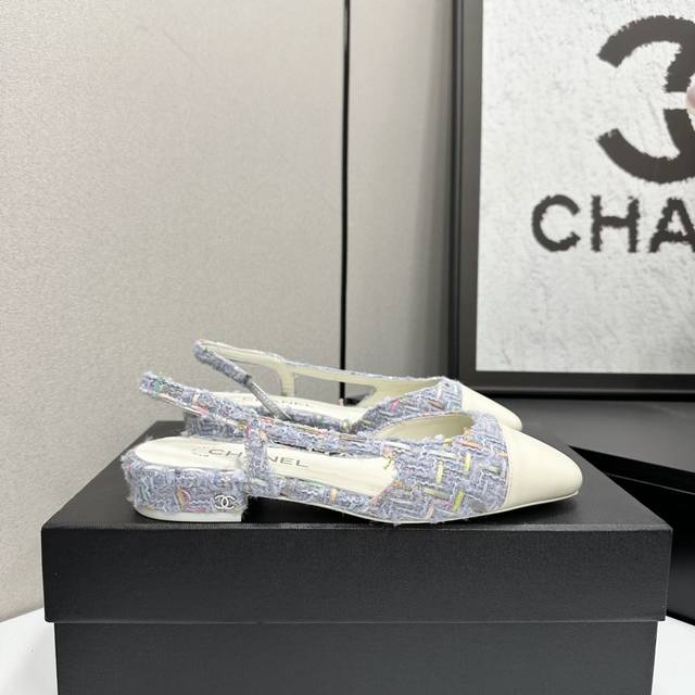 Chan*L Classic Slingback Chanel Sandals! Flats! Just like Coco Chanel said: Fash