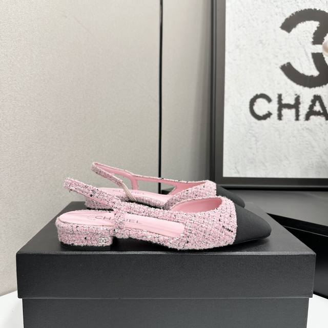 Chan*L Classic Slingback Chanel Sandals! Flats! Just like Coco Chanel said: Fash