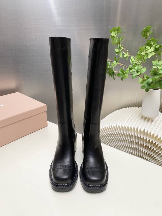 Factory Price pp High Boots & Ankle Boots 510 Miu Miu 2025 Autumn/Winter Runway