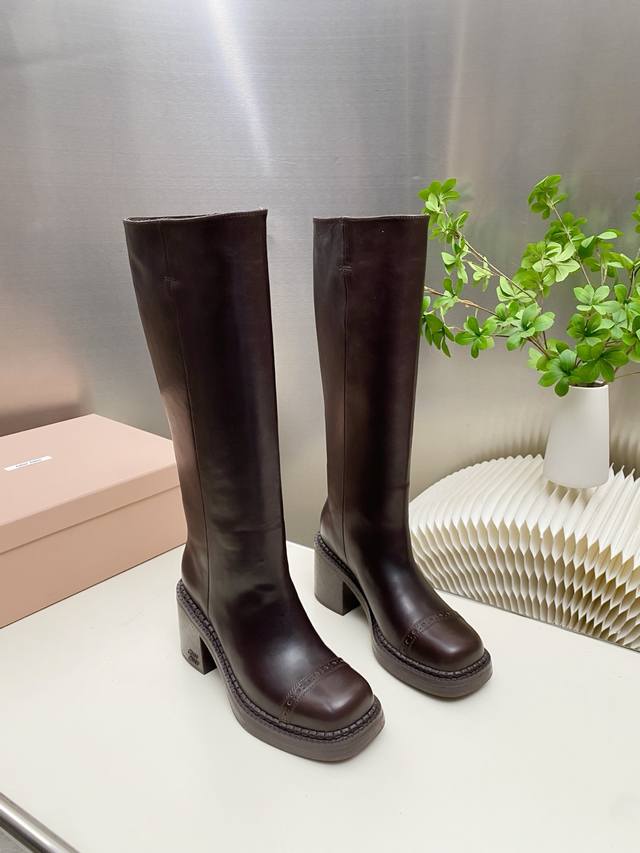 Factory Price pp High Boots & Ankle Boots 510 Miu Miu 2025 Fall/Winter Runway N