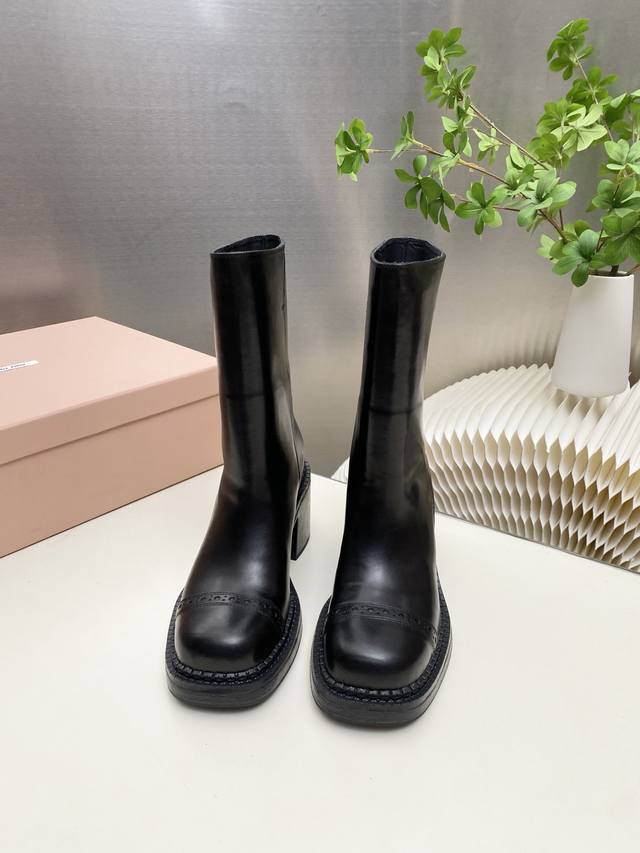 Factory Price pp High Boots & Ankle Boots 510 Miu Miu 2025 Fall/Winter Runway N