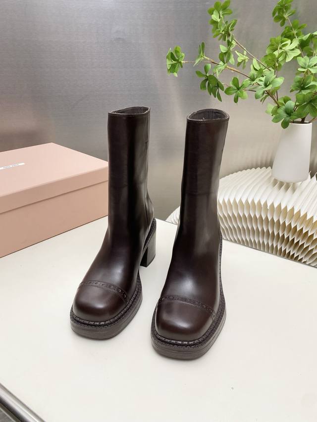 Factory Price pp High Boots & Ankle Boots 510 Miu Miu 2025 Fall/Winter Runway N