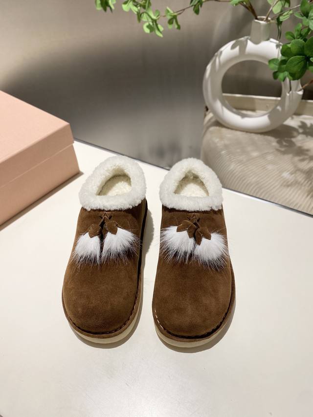 Factory Price p Miu Miu 2025 Fall/Winter Runway New Snow Boots. The most worthwh