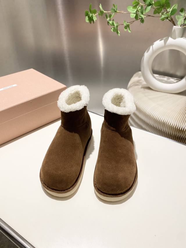 Factory Price p Miu Miu 2025 Fall/Winter Runway New Snow Boots. The most worthwh