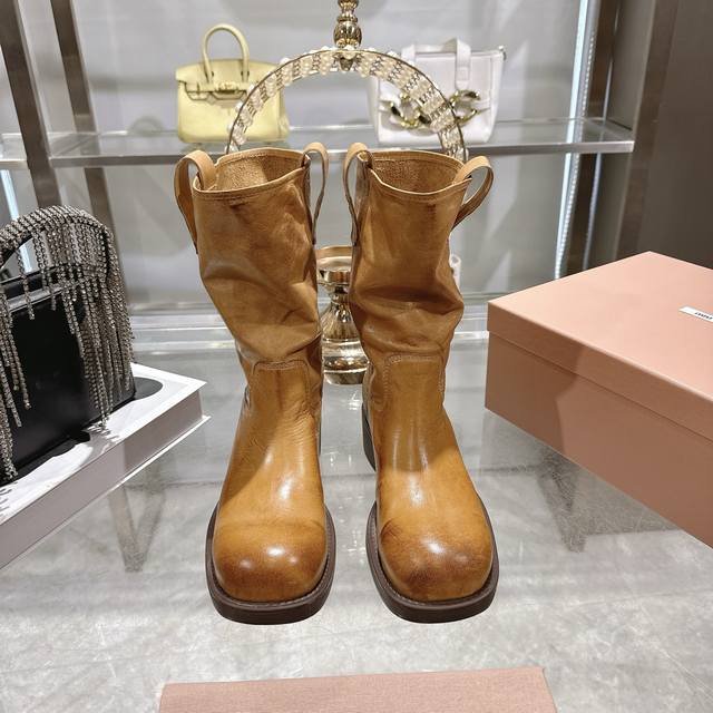 Factory Price p Miu Miu 25th Anniversary Double-Ear Chunky High-Heel Slip-On Ank