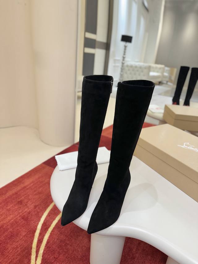 Calfskin 720 Sheepskin Wool 22Aw Runway Classic Long Boots, fashion sense stand