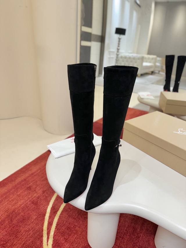 Calfskin 720 Sheepskin Wool 22Aw Runway Classic Long Boots, fashion sense stand