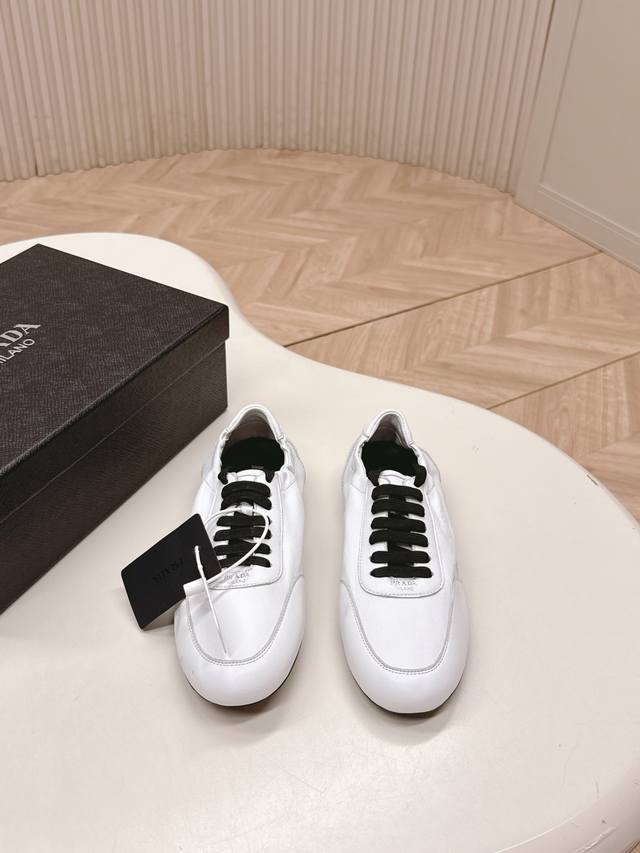 Factory Price (pp): Prada:: New Lace-up Mary Jane Casual Shoes Ballet Flats, Lo