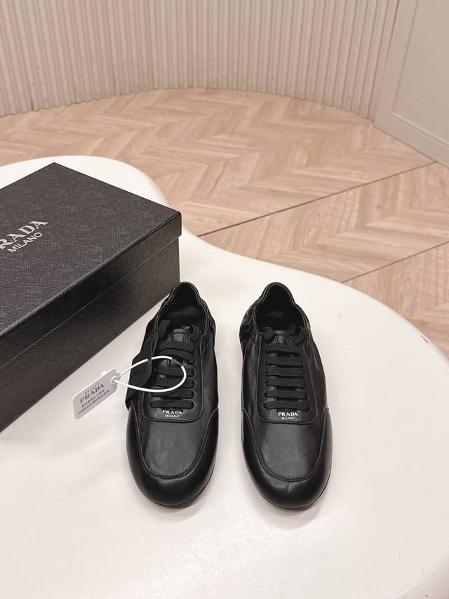 Factory Price (pp): Prada:: New Lace-up Mary Jane Casual Shoes, Ballet Flats, L