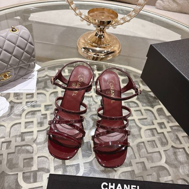 Chane* | Chanel 25Ss Spring/Summer New Runway Style Double C High-Heeled Sandals