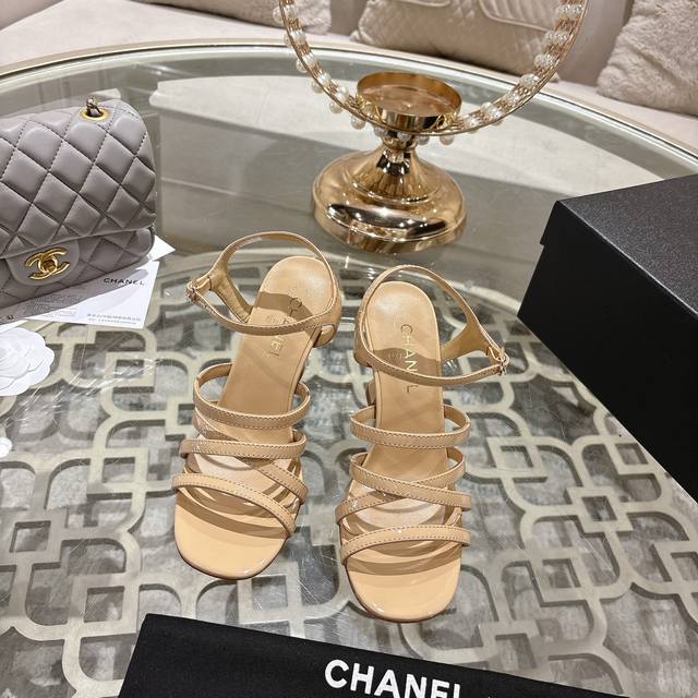 Chane* | Chanel 25Ss Spring/Summer New Runway Style Double C High-Heeled Sandals