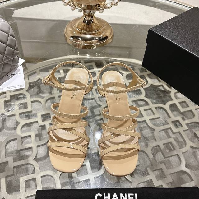 Chane* | Chanel 25Ss Spring/Summer New Runway Style Double C High-Heeled Sandals