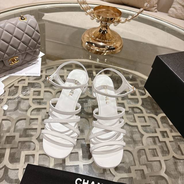 Chane* | Chanel 25Ss Spring/Summer New Runway Style Double C High-Heeled Sandals