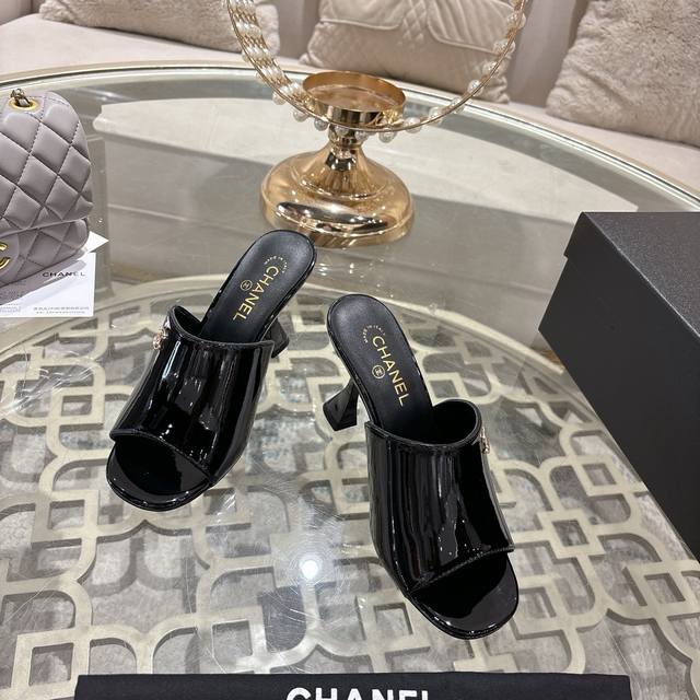 Chane* | Chanel 25Ss Spring/Summer New Runway Style Double C High-Heeled Slipper