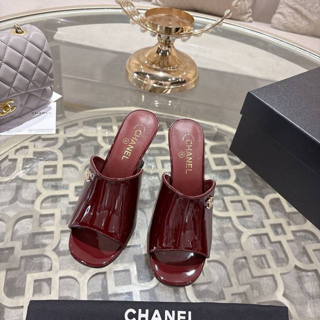 Chane* | Chanel 25Ss Spring/Summer New Runway Style Double C High-Heeled Slipper