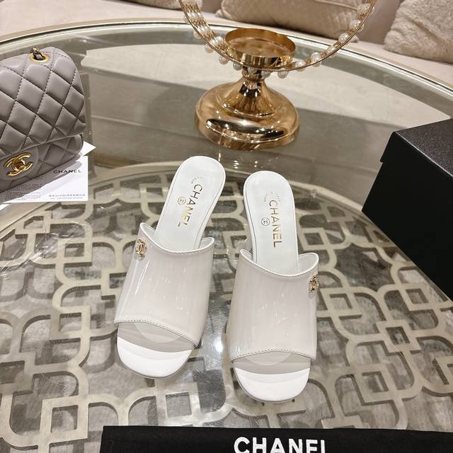 Chane* | Chanel 25Ss Spring/Summer New Runway Style Double C High-Heeled Slipper
