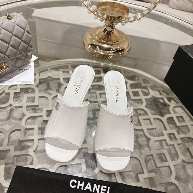 Chane* | Chanel 25Ss Spring/Summer New Runway Style Double C High-Heeled Slipper