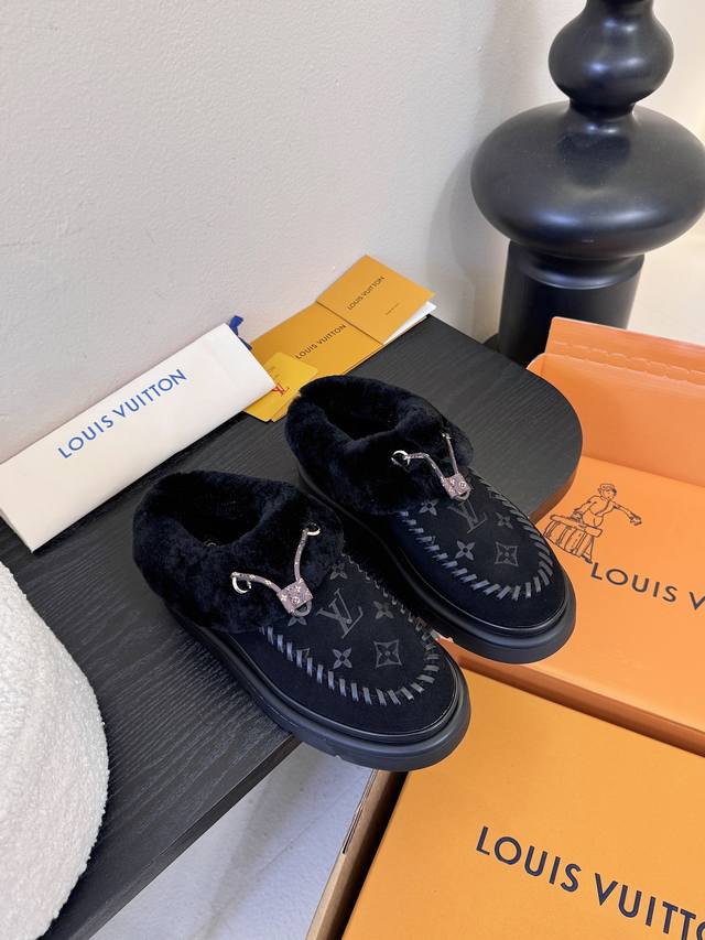 Lv Top-tier Louis Vuitton Archlight Classic Fuzzy Ski Series Mary Jane Fuzzy Sin