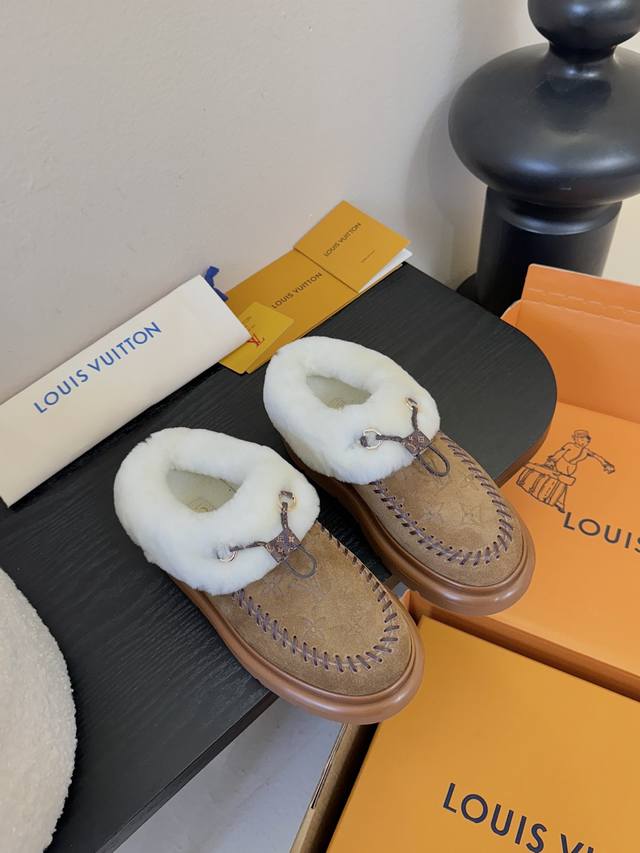 Lv Top-tier Louis Vuitton Archlight Classic Fuzzy Ski Series Mary Jane Fuzzy Sin