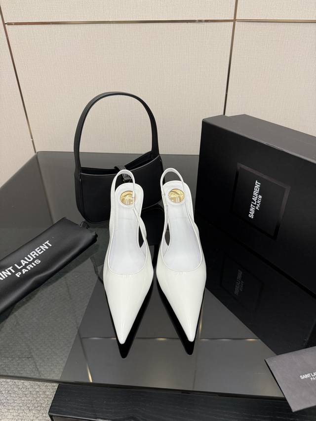 Sain*Laurent 2025 New High-Heeled Sandals! Pointed-toe high heels that go perfec