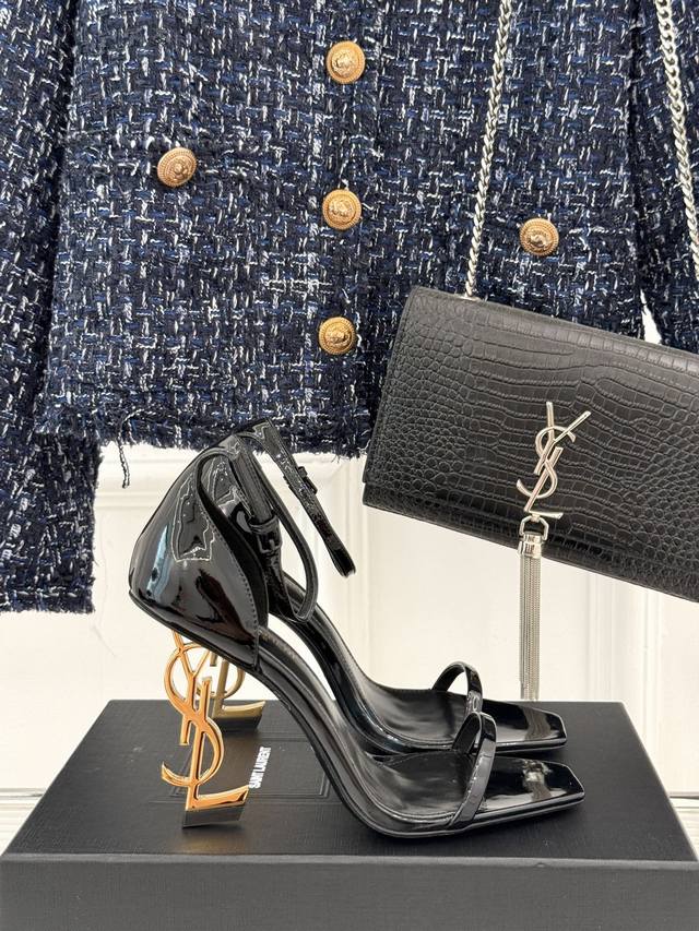 Factory Price Saint Laurent*YSL Classic Spring/Summer Letter Heel One-Strap High