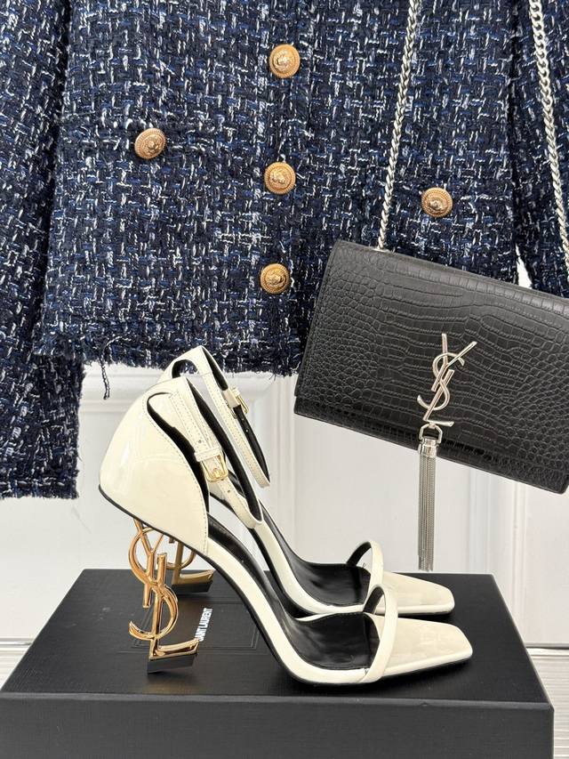 Factory Price Saint Laurent*YSL Classic Spring/Summer Letter Heel One-Strap High