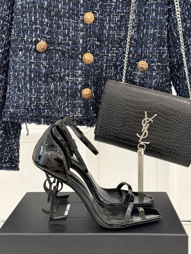 Factory Price Saint Laurent*YSL Classic Spring/Summer Letter Heel One-Strap High