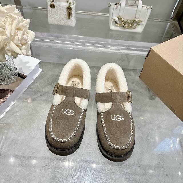 New Autumn/Winter Zora Ballet Flat Shoes with Low-Cut Fur Slip-on shoes, perfec