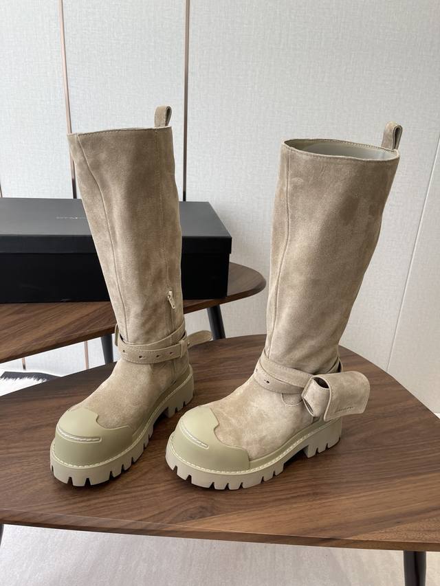 Dymonlatry Spring/Summer New Motorcycle High Boots, Ultra-Light Thick-Soled Derb