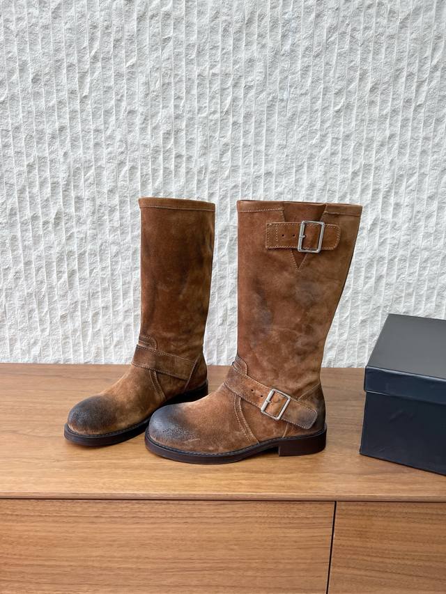 G266 Ann Demeulemesster Niche Trendy Brand 25Ss Autumn/Winter New Buckle Boots