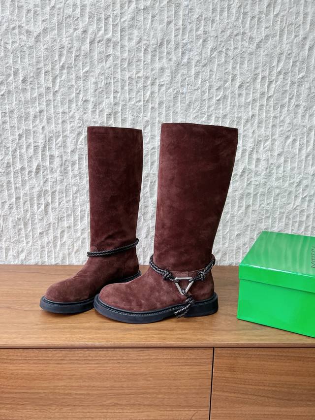 Long Boots G266 Bottega Veneta 25Ss Autumn/Winter New Rope Knot Boots Riding Bo