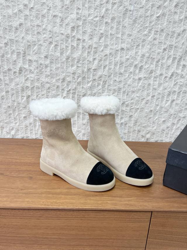 G081 Chanel 25Ss Autumn/Winter New Arrival Snow Boots/Ankle Boots These are simp