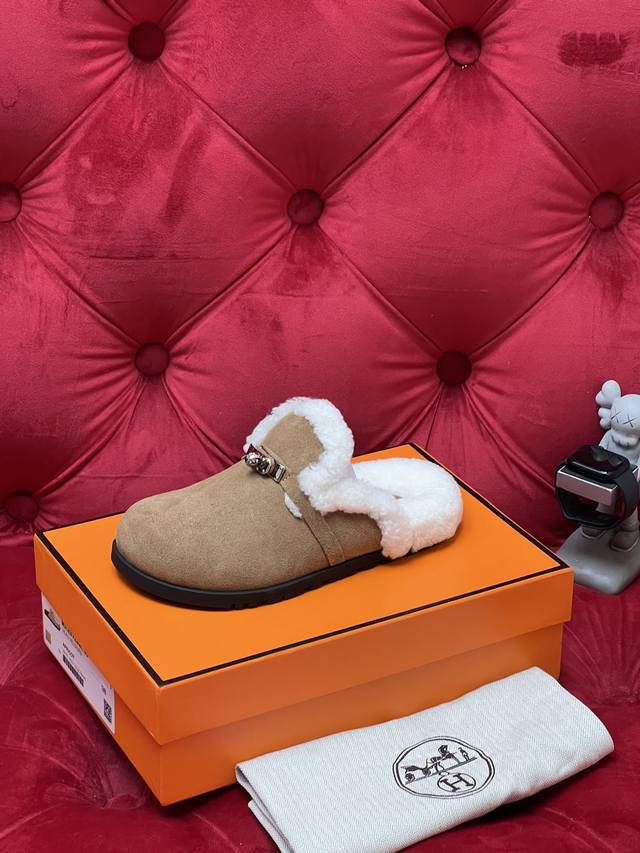 Exclusive Real Shot Top-Tier Version 26Ss Birken H Classic Half-Mount Slippers C