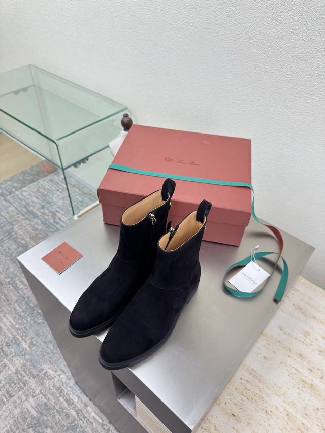 Lp Classic Ankle Boots Series Inner Zipper Design Gift Box (Additional 10) Loro Lp Classic Ankle Boots Series Inner Zipper Design Gift Box (Additional 10) Loro