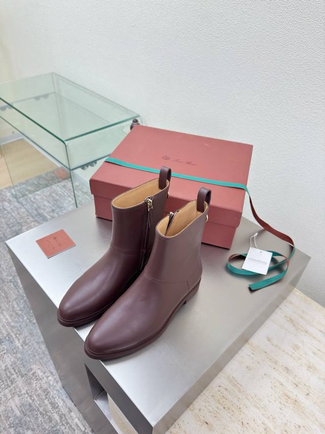 Lp Classic Ankle Boots Series Inner Zipper Design Gift Box (Additional 10) Loro Lp Classic Ankle Boots Series Inner Zipper Design Gift Box (Additional 10) Loro