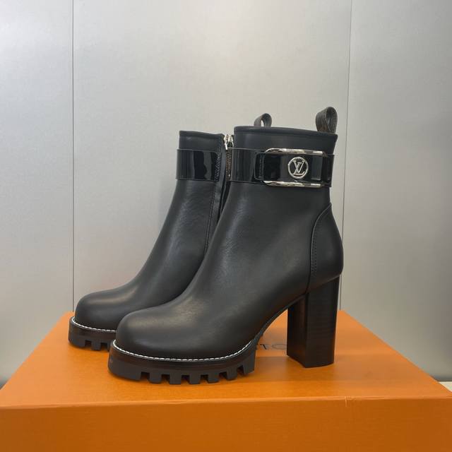 Factory Price Louis Vuitton* 2025 Autumn/Winter New Side Zipper Motorcycle Ankl