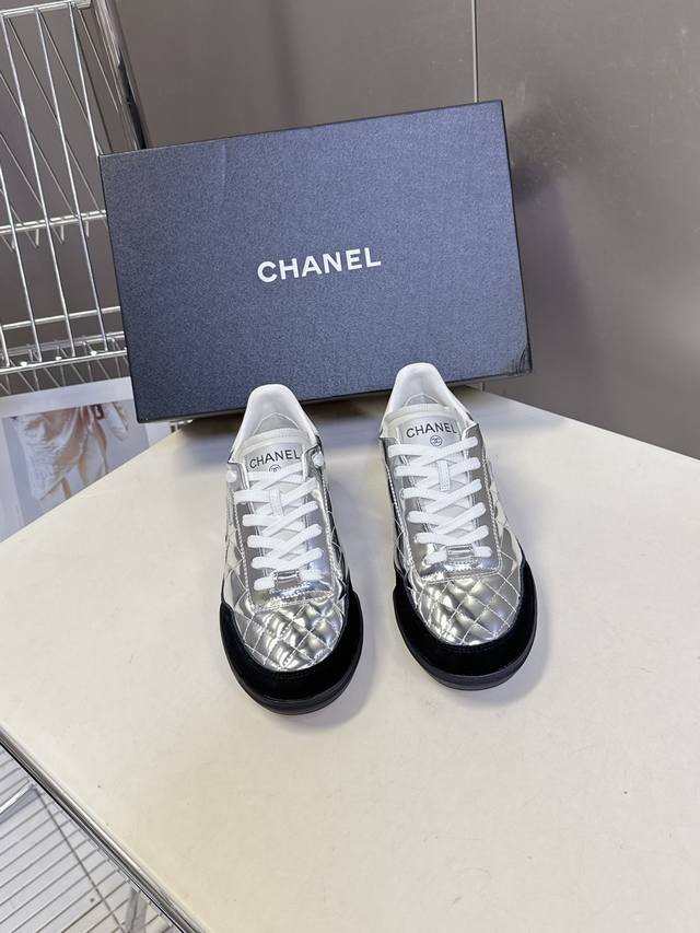 Chanel 25N Quilted Baseball Shoes, Tennis Shoes, Sneakers Original Purchase, Dev
