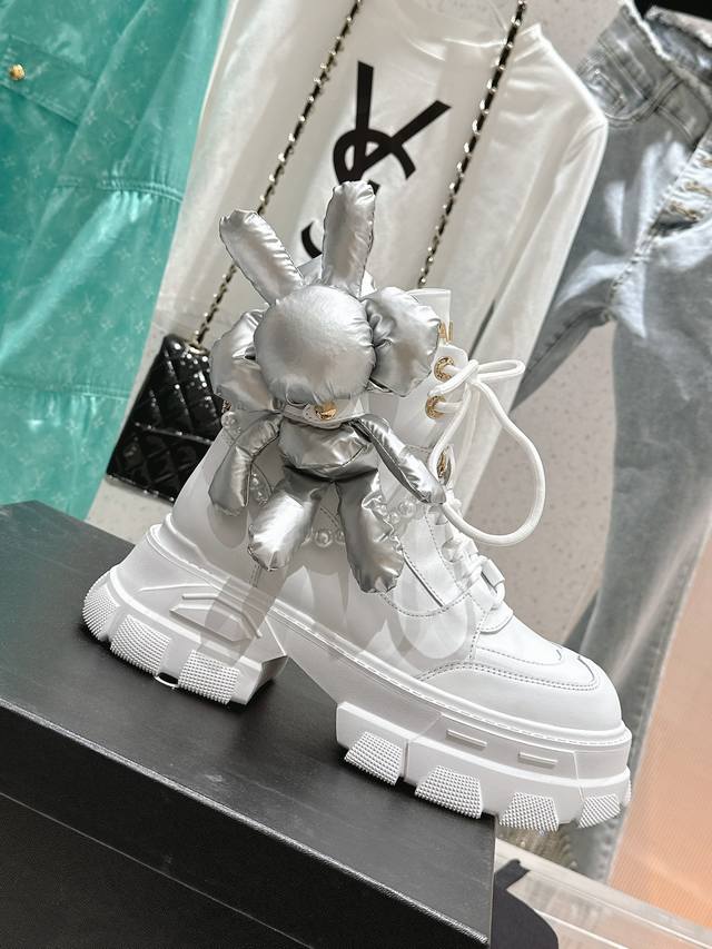 Autumn/Winter Doll-Decorated Motorcycle Boots, Trendy Fashionable Sexy Girl Dol