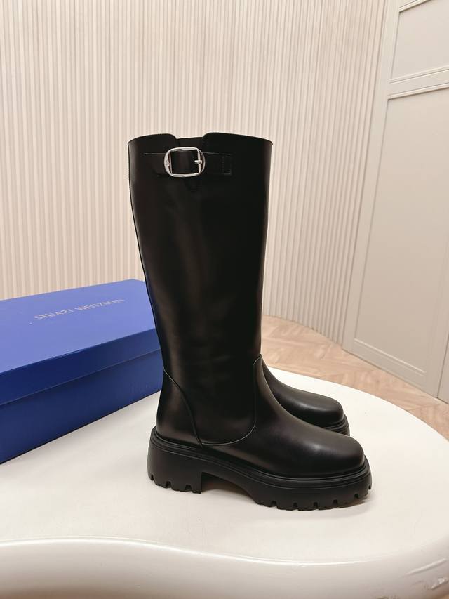 Latest Top-Tier Leather High Boots for Autumn/Winter Super stylish! The overall