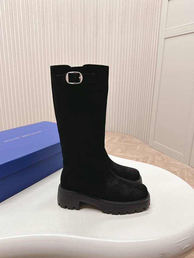 Latest Top-Tier Autumn/Winter Suede High Boots Super stylish! The overall design