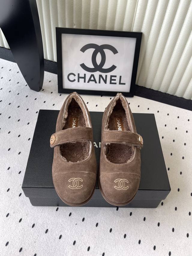 Chanel New Autumn/Winter Wool Shoes, High-Quality Version Available. Cute and ad