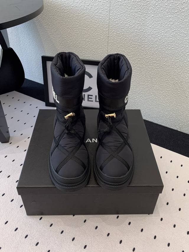 Chanel New Down Snow Boots Top-Tier Version Super Stylish, Warm, and Fashionable
