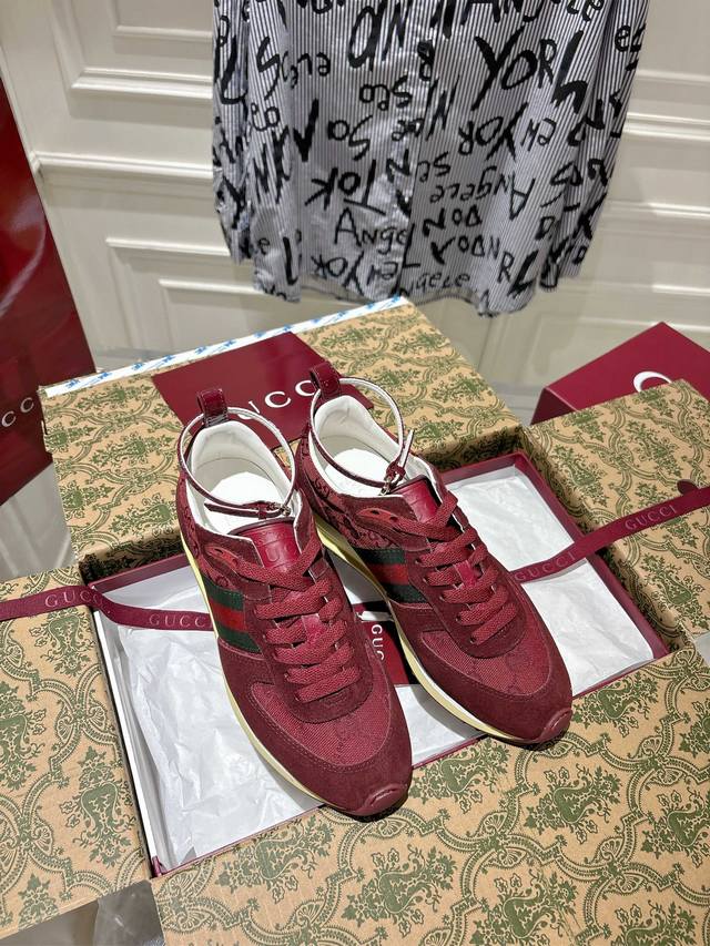Gucci 25S Spring/Summer New Women's Sneakers, come with a complete set of airpl
