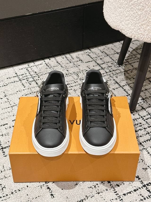 Top-tier version Louis Vuitton 25 Beverly Hills casual platform white sneakers T