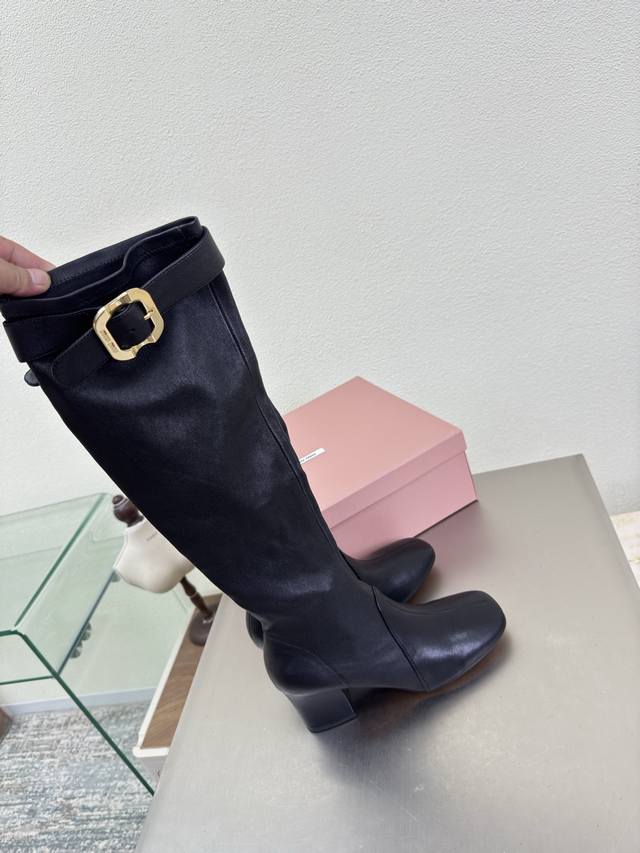 High-top stretch lambskin loafers, expensive Miu'miu style. Black stretch lambs