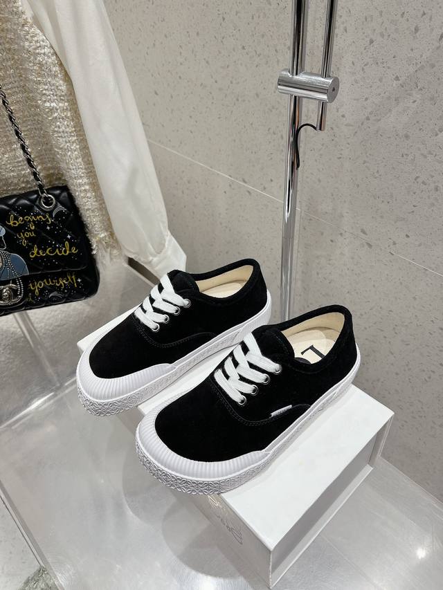 Retail-grade Loewe Terra Vulca lace-up sneakers, vulcanized shoes. Features a vu