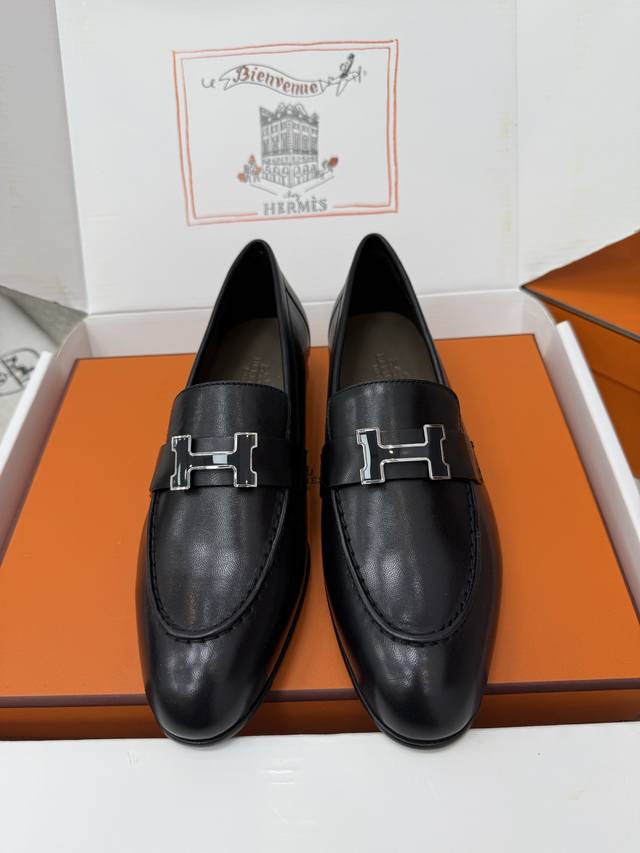 Top Quality * Paris Retro H Buckle Loafers
