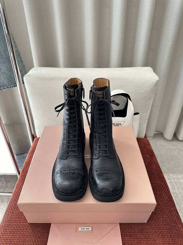 Top Quality * 25Ss Runway Retro Motorcycle Boots