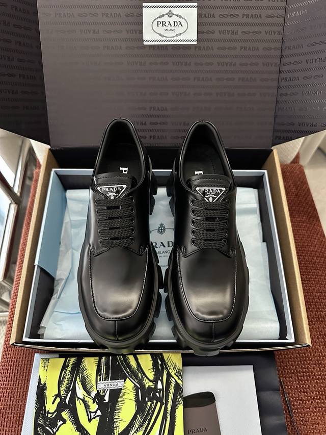 Dongguan-made * New Monolith Series Gear Lace-up Triangle Logo Platform Shoes