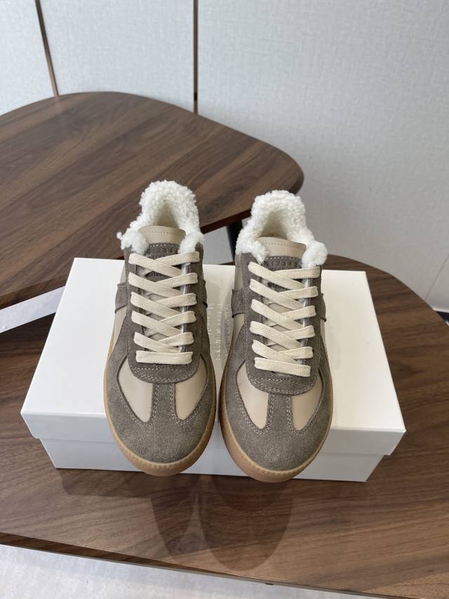 Maisonmargiela Mm6 Maisonmargiela Thick-Soled German Training Shoes Casual Sport